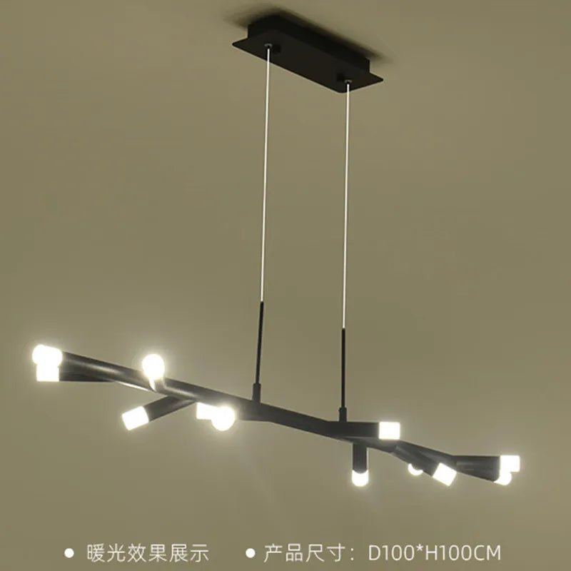 moderne led-kroonluchter voor noordse binnenhuisdecoratie