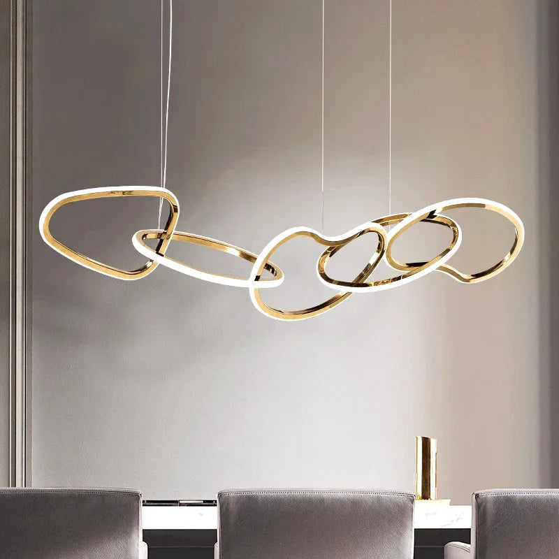 Moderne design led-kroonluchter voor woonkamer binnenverlichting eetkamer