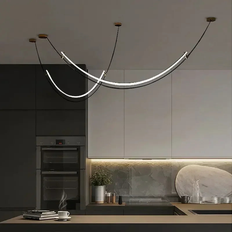 hangende kroonluchter met modern minimalistisch design voor binnenhuisdecoratie