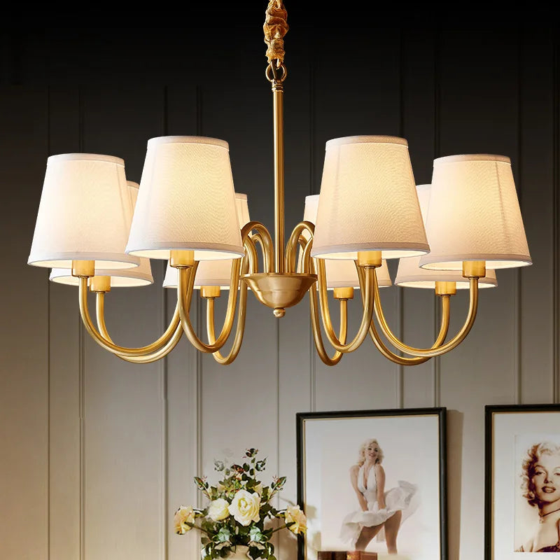 Elegante koperen design LED kroonluchter