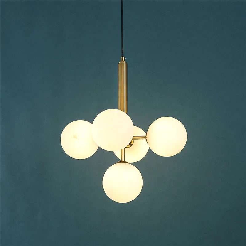 minimalistische moderne multi-kop druivenvormige kroonluchter in Italiaanse stijl