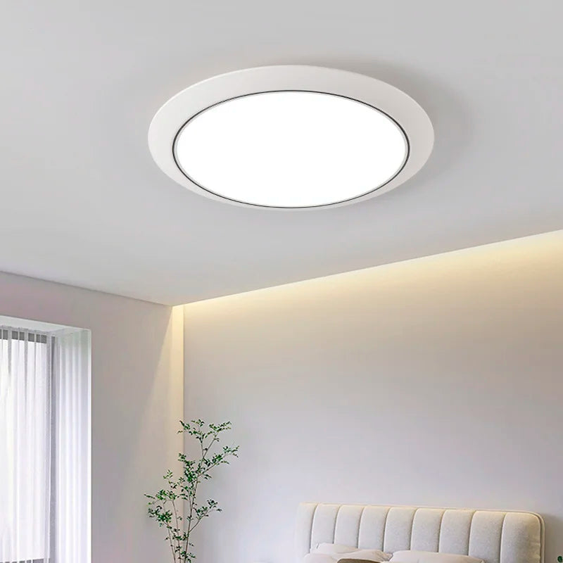 ultradunne led-kroonluchter, drievoudig beschermd, ronde moderne minimalistische stijl