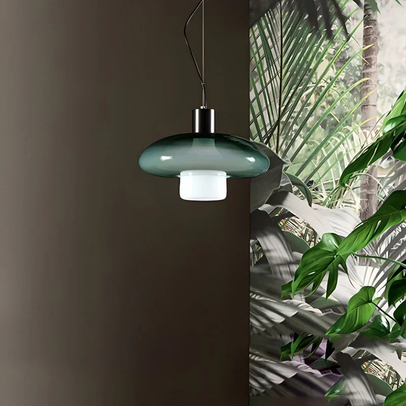 Moderne elegante glazen hanglamp