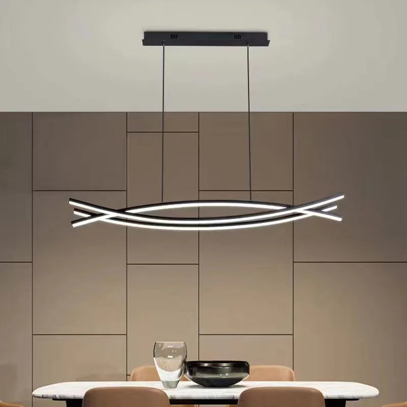 Verstelbare LED-hanglamp van aluminium
