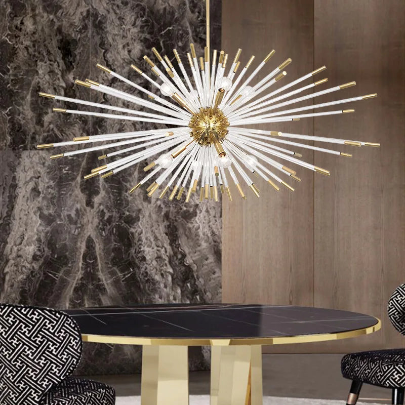 luxe kroonluchter in de vorm van een paardenbloem decoratieve verlichting op voorraad