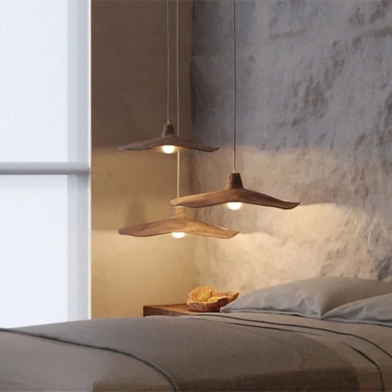 vintage Japanse wabi sabi kroonluchter voor modern interieur