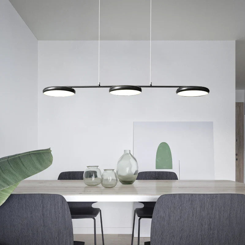 Moderne minimalistische LED kroonluchter in koper