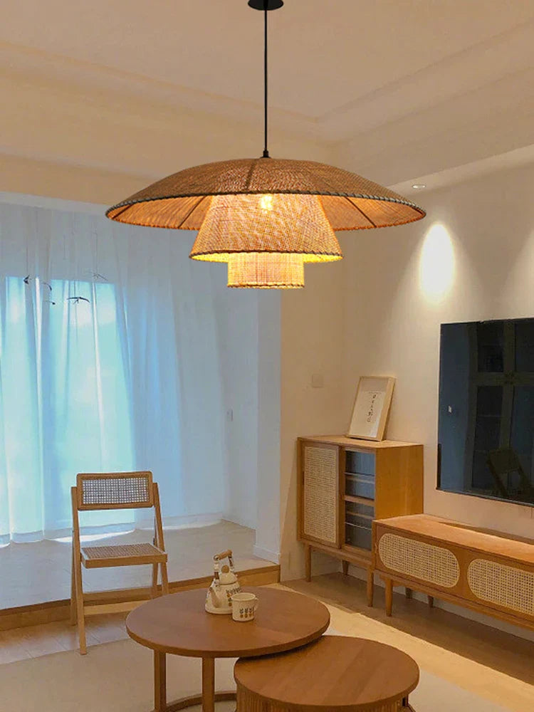 op maat gemaakte Japanse hanglamp voor zen-decoratie en verfijnde sfeer