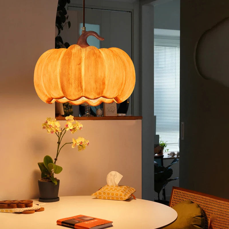 retro Japanse wabi-sabi led-pompoenlamp voor restaurant