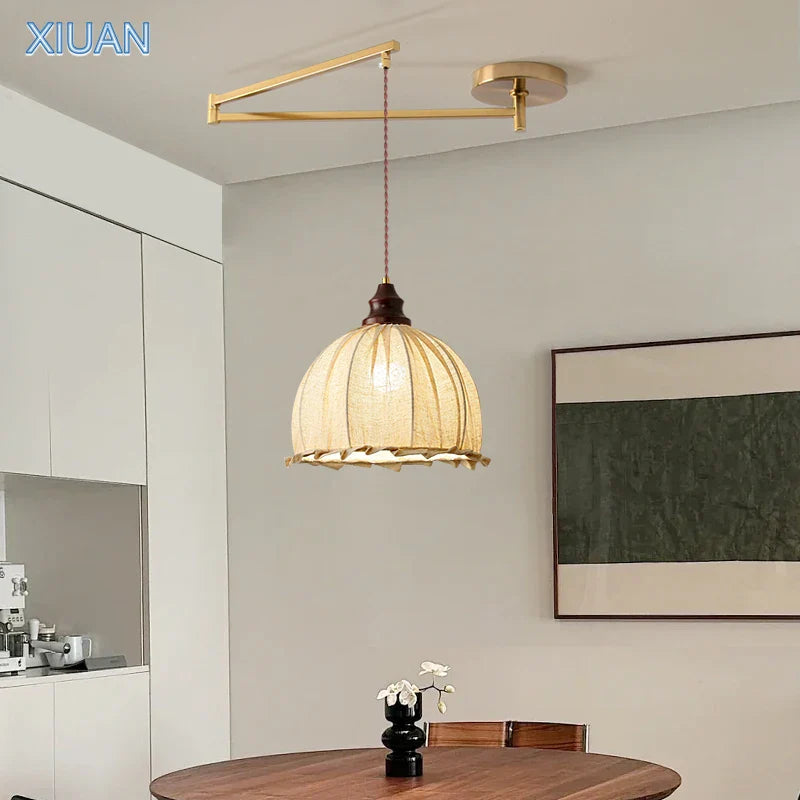 Elegante vintage handgemaakte wabi-sabi kroonluchter