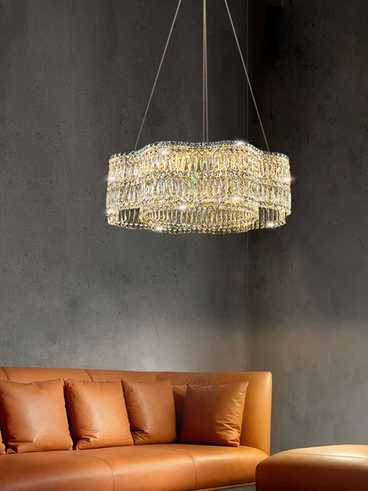 moderne kristallen kroonluchter voor elegante binnenverlichting