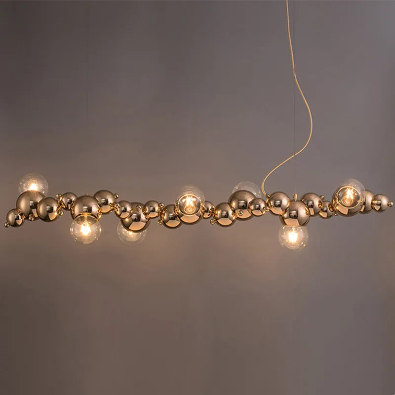 moderne creatieve bolvormige lamp in nordische chromen bubbelstijl