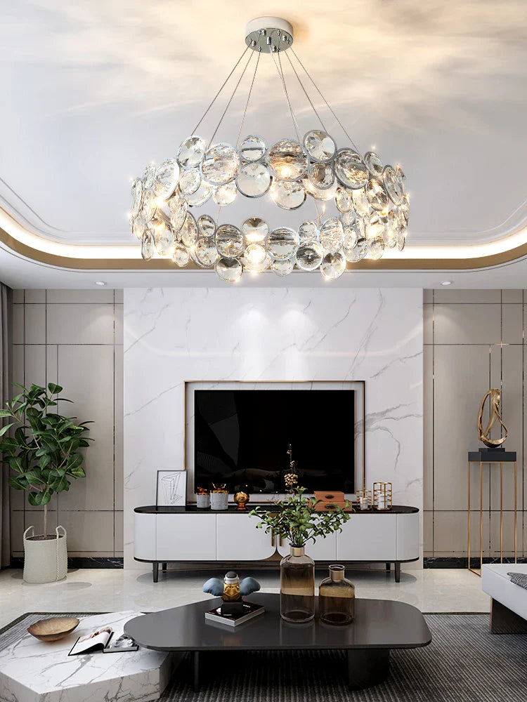 moderne k9 kristallen lampenkap voor elegante binnenhuisdecoratie