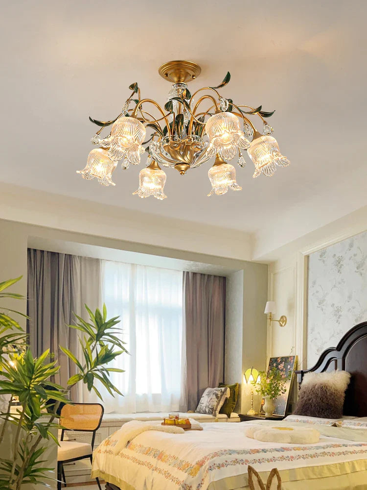 Franse kristallen kroonluchter geavanceerde verlichting voor een elegant interieur