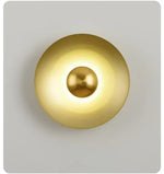Applique Circulaire Nordique Lumineuse Design Scandinave Or / Blanc Chaud (2700-3500K) Murale