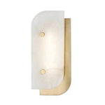 Applique Led Marbre Aux Bords Arrondis Doré / 13 8 X 33Cm Luminaire Doré