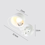 Applique Murale Ajustable Design Industriel Élégant Blanc Chambre