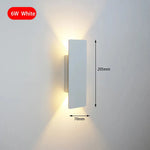 Applique Murale Aluminium Design Moderne Élégant 6W Blanc / Blanc Chaud (2700-3500K) Chambre