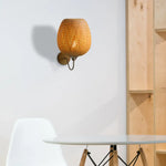 Applique Murale en Bambou et Rotin