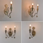 Applique Murale Bois Brut Métal Rouillé Chambre
