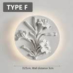 Applique Murale Circulaire Rétro Design Lumineux Élégant Type F / Blanc Froid (5500-7000K) Chambre