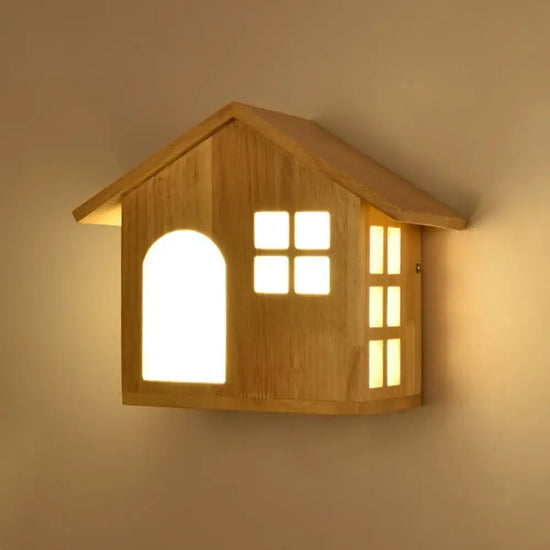 Applique Murale Créatives Design Minimaliste Bois Chambre