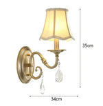 Applique Murale Cristal Bois Vintage Chambre. Tête Unique Sans Ampoule / Chine Chambre