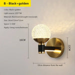Applique Murale De Luxe Luminaire Élégant Contemporain. Or Type B / Blanc Chaud Chambre