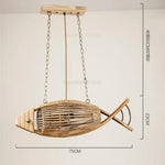 Applique Murale Décorative Poisson Bois Artisanal Chic. Style 2 Chambre
