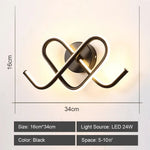 Applique Murale D’intérieur Led Design Élégant Modèle K / Blanc Chaud (2700-3500K) Chambre