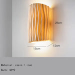 Applique Murale Élégante En Résine Lumineuse Artisanale Blanc / Froid (5 500-7 000 K). Chambre