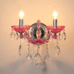 Applique Murale En Cristal Brillant Élégant Design. 2 Lumières / Chine Chambre