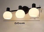 Applique Murale En Verre Design Lumineux Et Élégant Black Three Heads / Warm White (2700-3500K)