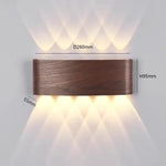 Applique Murale Étanche Design Lumineux Élégant Couleur Noyer D260Mm / Comme Sur La Photo Led