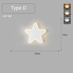 Applique Murale Led Blanche Moderne Design. D Chambre