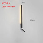 Applique Murale Led Contemporaines Design Élégant B 85Cm 13W / Blanc Chaud (2700-3500K) Chambre