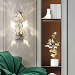 Applique Murale Led Cristalline Dimmable Élégante. Chambre