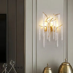 Applique Murale Led Cristalline Élégante Fleurs. Chambre
