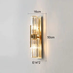 Applique Murale Led Cristalline Élégante Moderne Ae Petite Taille / Blanc Chaud Chambre