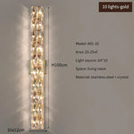 Applique Murale Led Cristalline Luxueuse Élégante Chambre