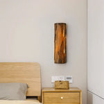 Applique Murale Led Design Bois Naturel Élégant Chambre