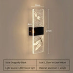 Applique Murale Led Design Contemporain Élégant 3Color-Dragonynoir Chambre