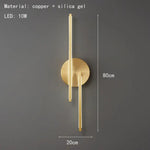 Applique Murale Led Design Élégant Contemporain. Style A-Or / Changeable Chambre