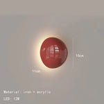 Applique Murale Led Design Industriel Contemporain Rouge / Changeable Chambre