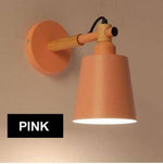 Applique Murale Led Design Industriel Scandinave Rose Chambre