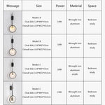 Applique Murale Led Design Lumineux Contemporain Chambre