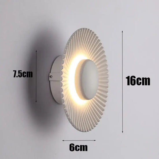 Applique Murale Led Design Minimaliste Élégant Blanc / Chaud (2700K) Applique Chambre