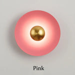 Applique Murale Led Design Scandinave Élégante Rose / Dia300Xt80Mm Frais Naturel Chaud | 10W Chambre