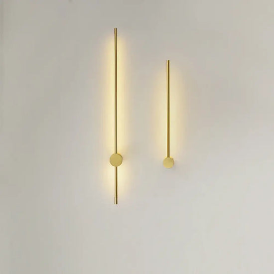 Applique Murale Led Dorée Minimaliste Élégante. Chambre