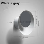 Applique Murale Led Élégante Design Contemporain Blanc Gris / Chaud (2700-3500K) Grand Chambre
